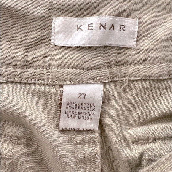 KENAR Khaki Capri Cargo Pants Sz 27 - Picture 7 of 8